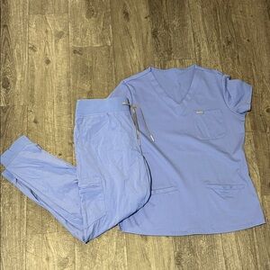 Women's Blue scrub Set